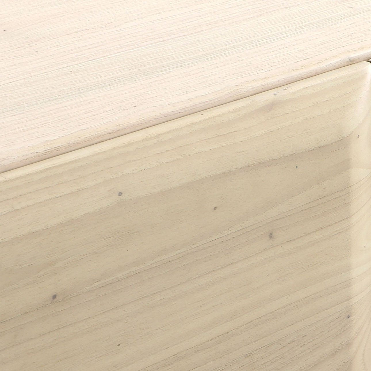 Bleached Natural Mindi and Bayor Wood Sideboard 78.5 in Wide