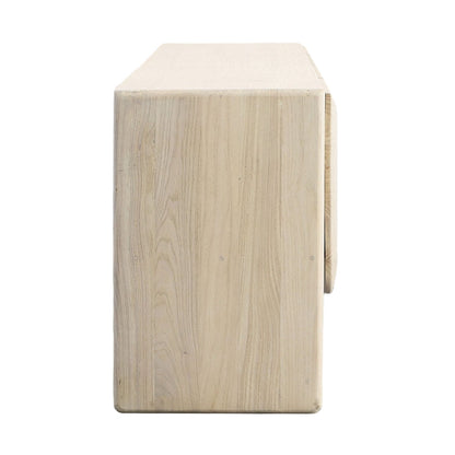 Bleached Natural Mindi and Bayor Wood Sideboard 78.5 in Wide