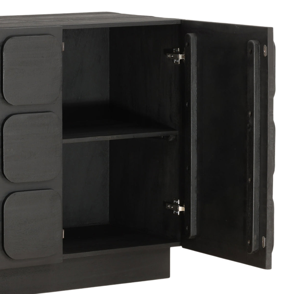 Refined Mixed Exotic Wood Cabinet