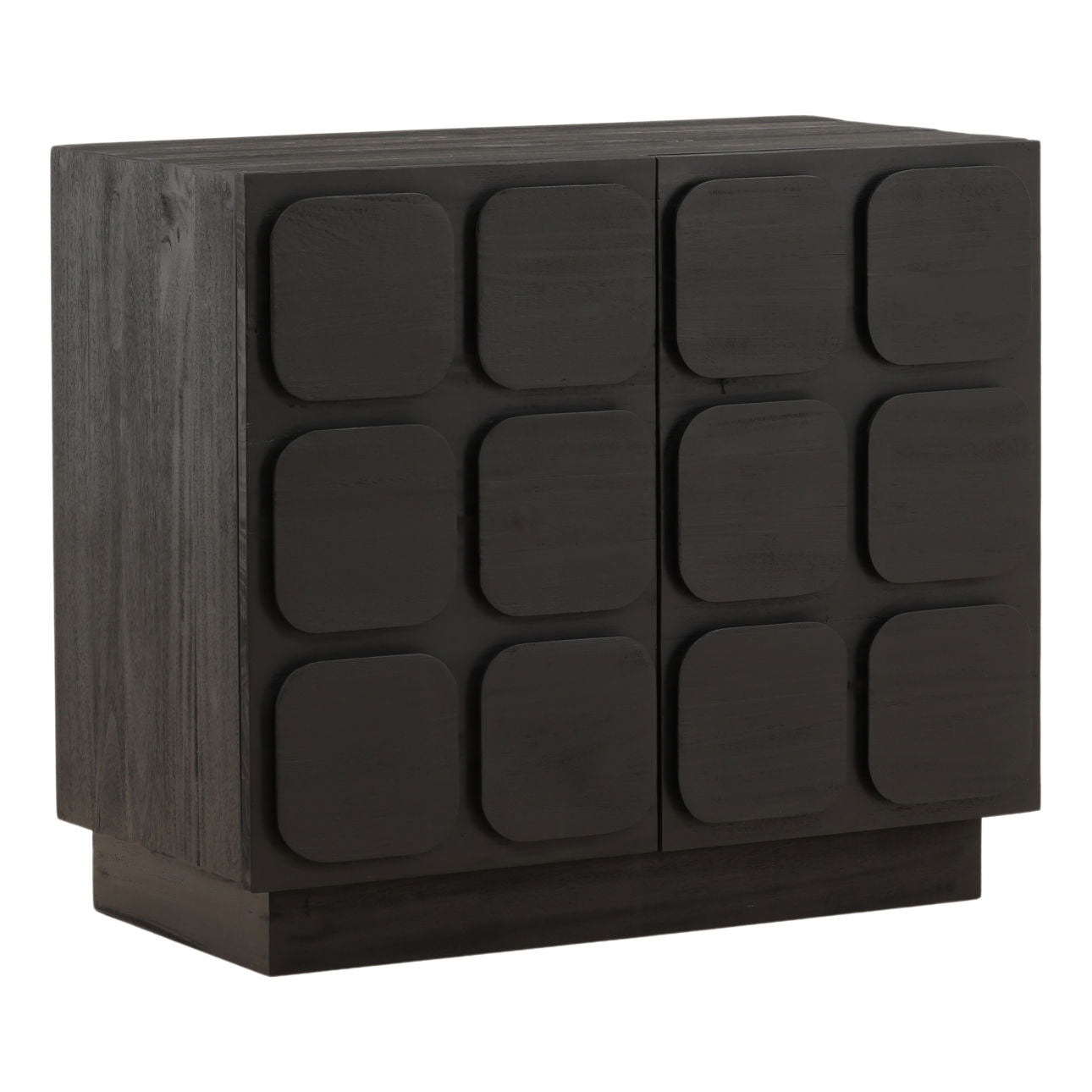 Black Mixed Exotic Wood Sideboard 36.5 in Wide