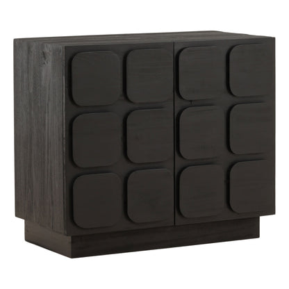 Black Mixed Exotic Wood Sideboard 36.5 in Wide