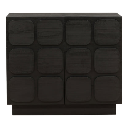 Black Mixed Exotic Wood Sideboard 36.5 in Wide