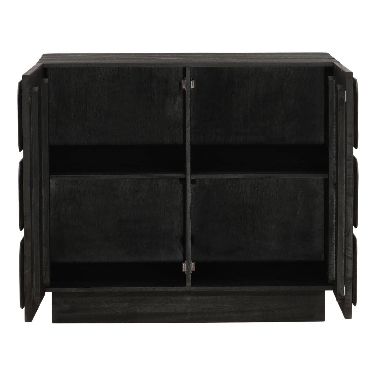 Black Mixed Exotic Wood Sideboard 36.5 in Wide