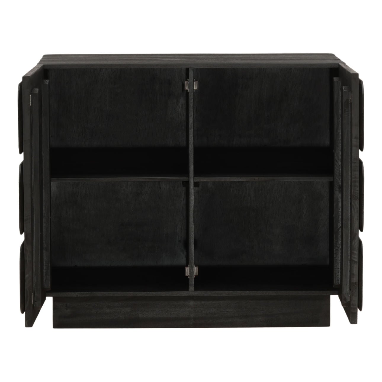 Black Mixed Exotic Wood Sideboard 36.5 in Wide