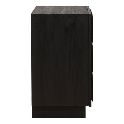 Black Mixed Exotic Wood Sideboard 36.5 in Wide