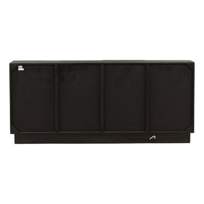 Black Mixed Exotic Wood Sideboard 36.5 in Wide