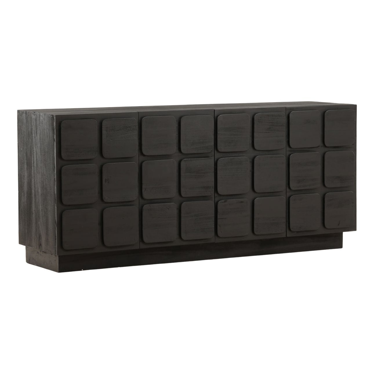 Black Mixed Exotic Wood Sideboard 36.5 in Wide