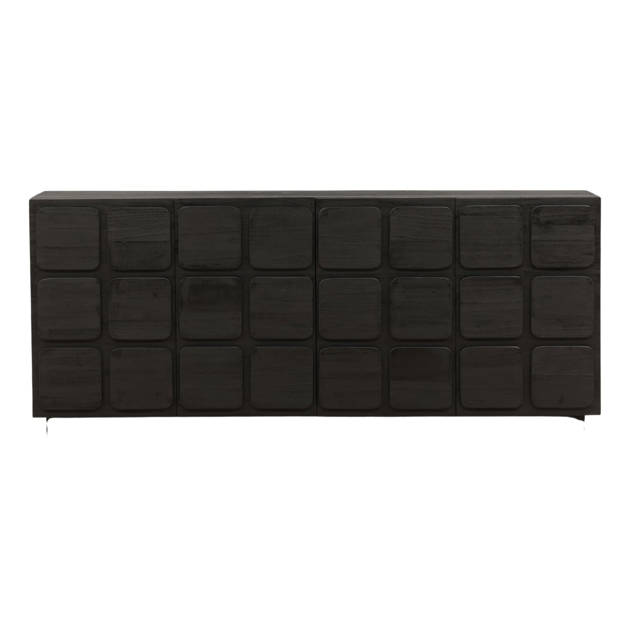 Black Mixed Exotic Wood Sideboard 36.5 in Wide