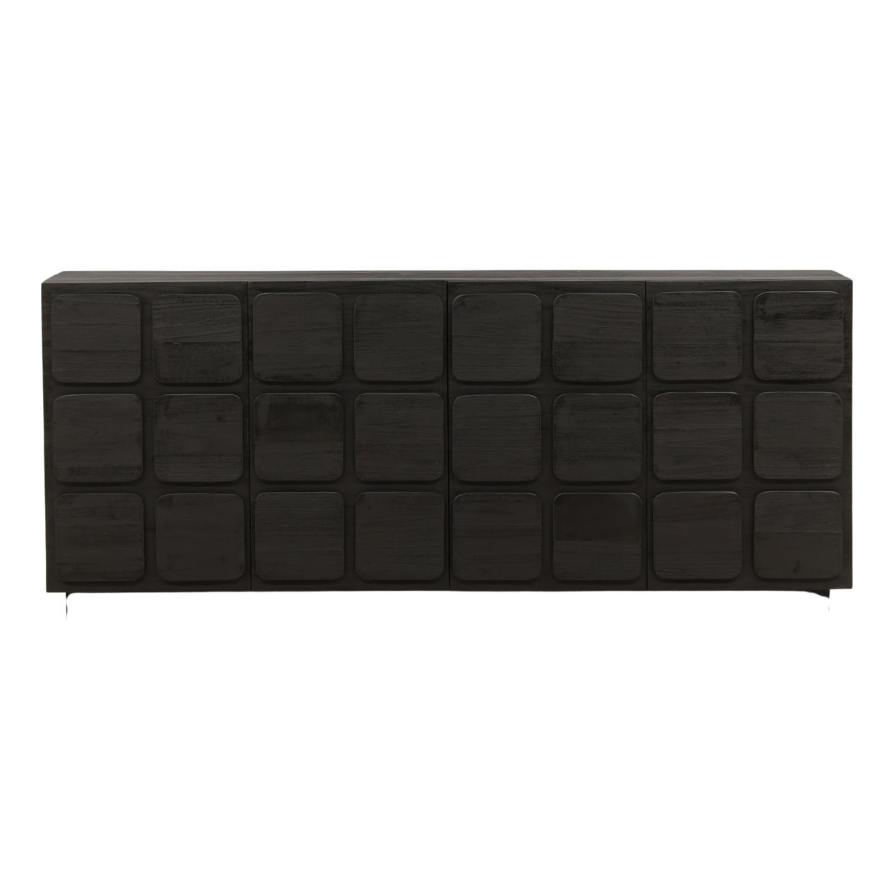 Black Mixed Exotic Wood Sideboard 36.5 in Wide