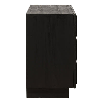 Black Mixed Exotic Wood Sideboard 36.5 in Wide