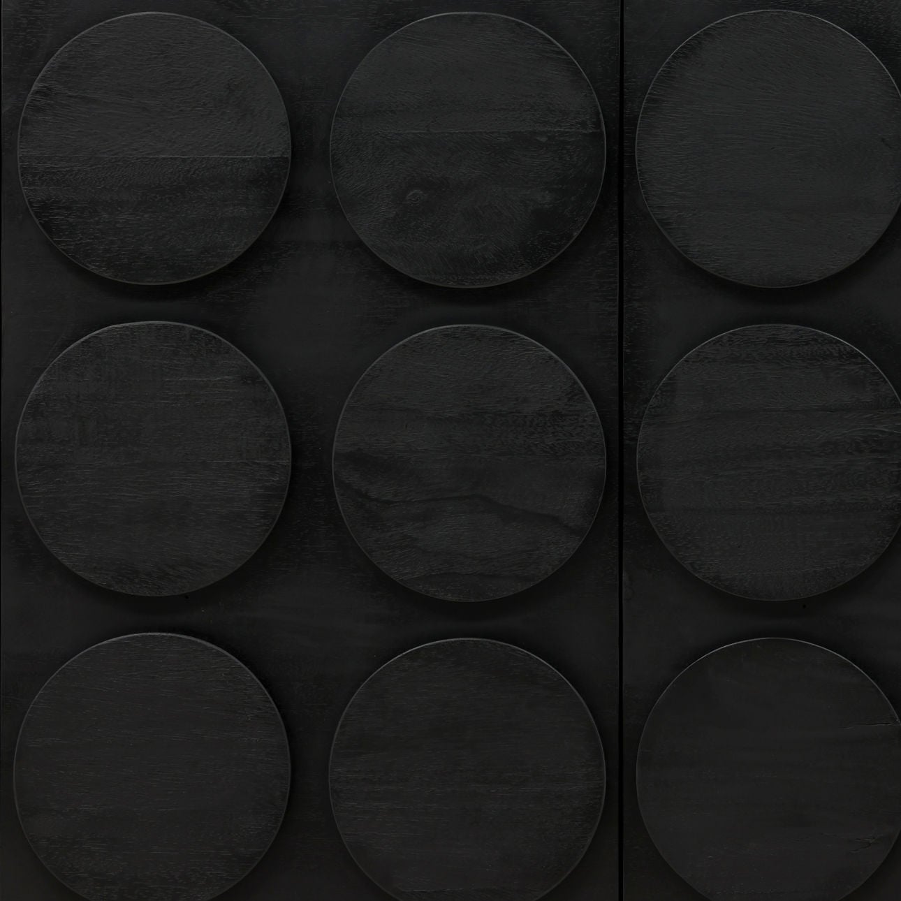 Black Mindi Wood Sideboard 72 in Wide