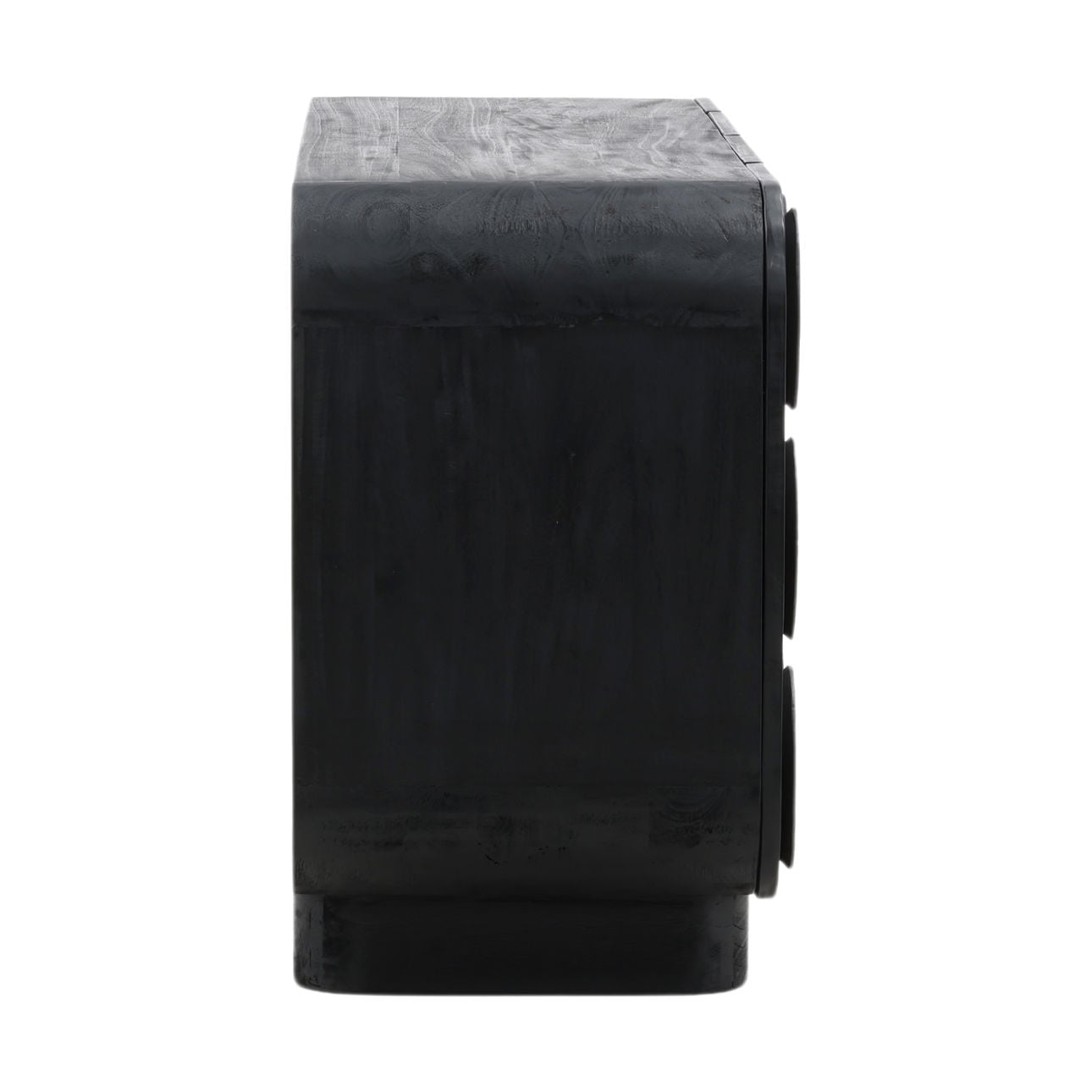 Black Mindi Wood Sideboard 72 in Wide