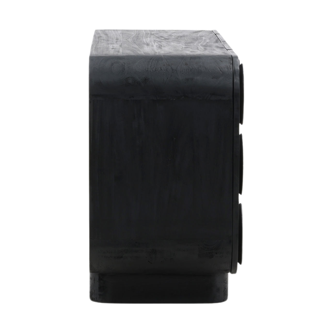 Black Mindi Wood Sideboard 72 in Wide