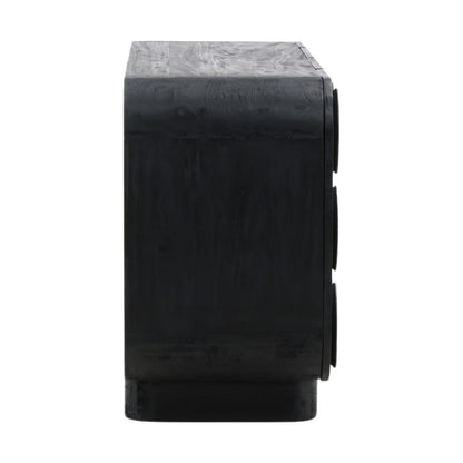 Black Mindi Wood Sideboard 72 in Wide