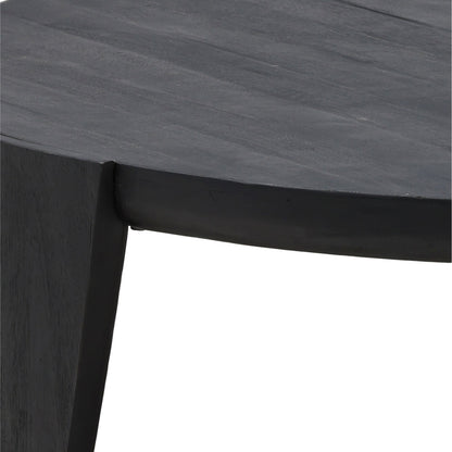 Black Mindi Wood Table 50 in Wide