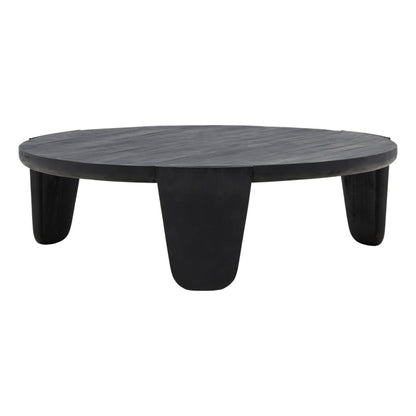 Black Mindi Wood Table 50 in Wide