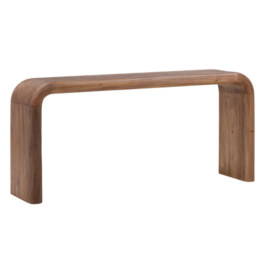 Medium Brown Mindi Wood Table 65 in Wide