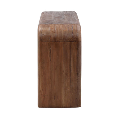 Medium Brown Mindi Wood Table 65 in Wide
