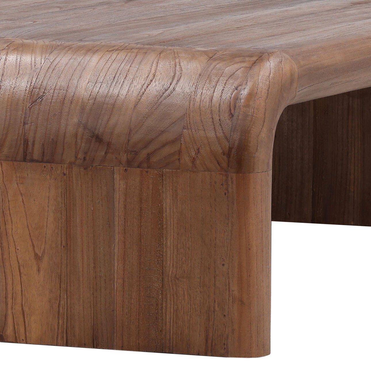 Medium Brown Mindi Wood Table 55 in Wide