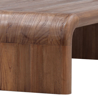 Medium Brown Mindi Wood Table 55 in Wide