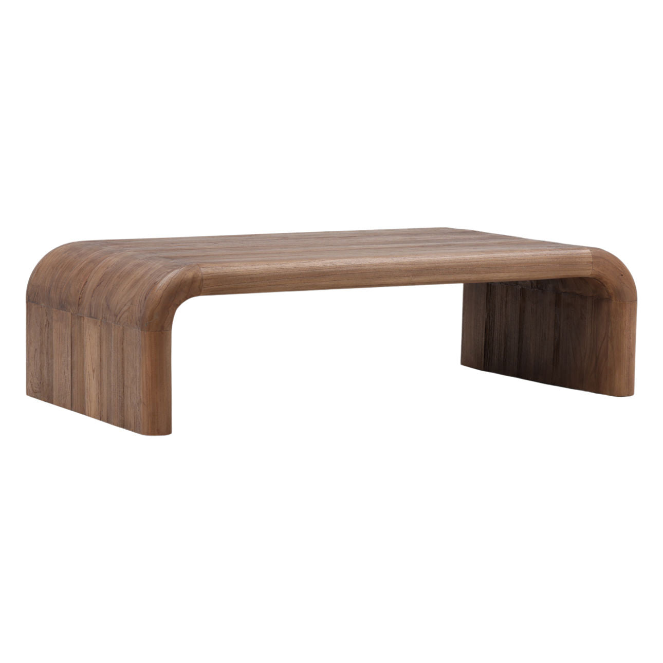 Medium Brown Mindi Wood Table 55 in Wide