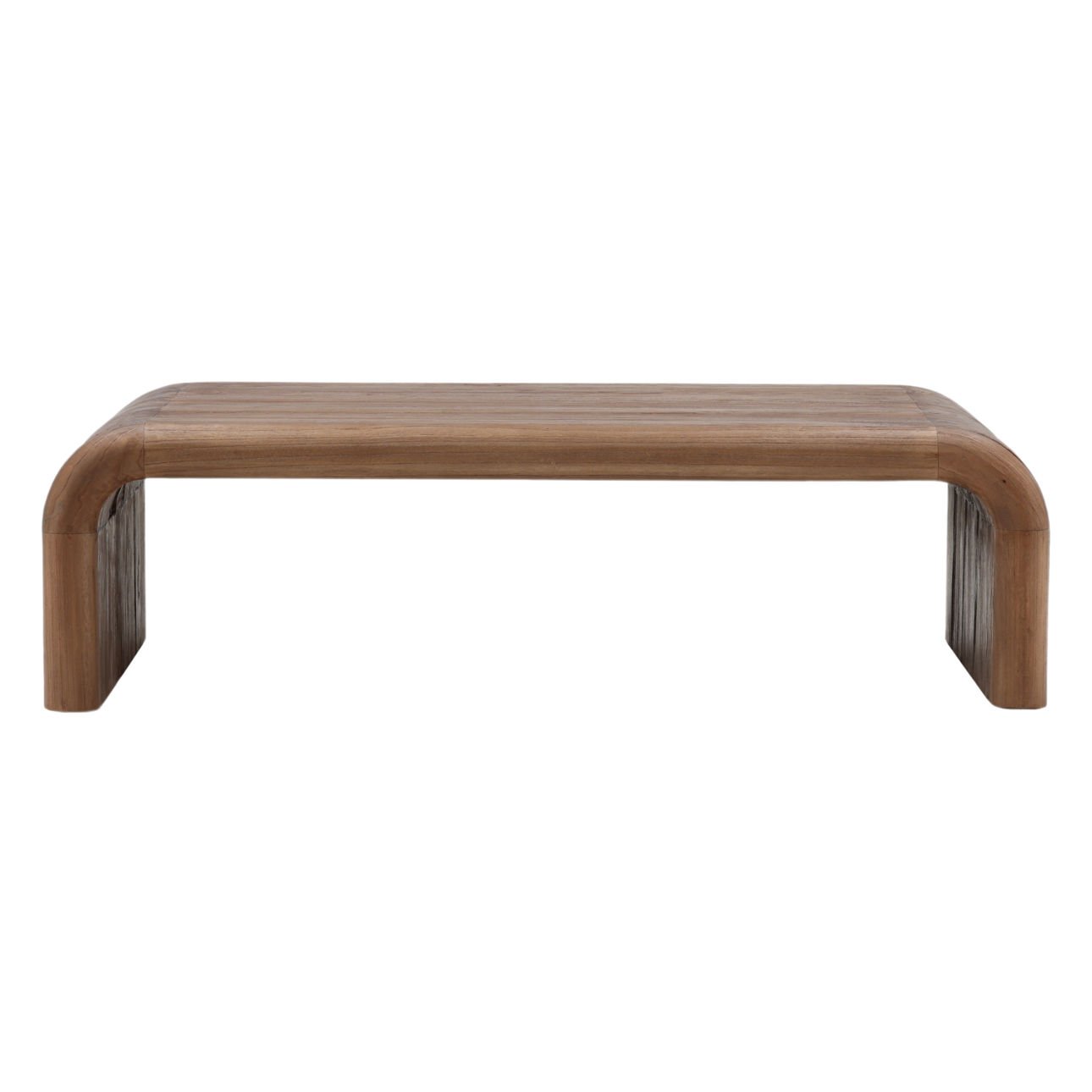 Medium Brown Mindi Wood Table 55 in Wide