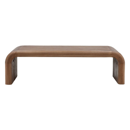 Medium Brown Mindi Wood Table 55 in Wide