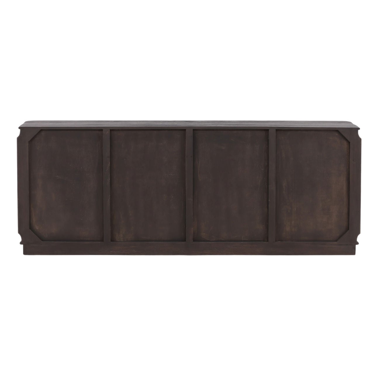 Dark Brown Mindi Wood Sideboard 79 in Wide