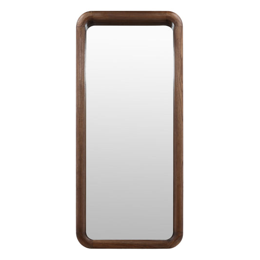 Brown Mindi Wood Mirror 38 in Wide