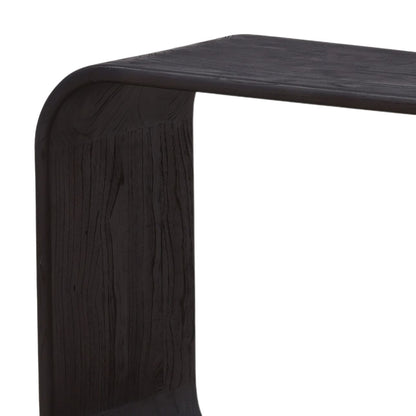 Dark Brown Mindi Wood Console 65 in Wide