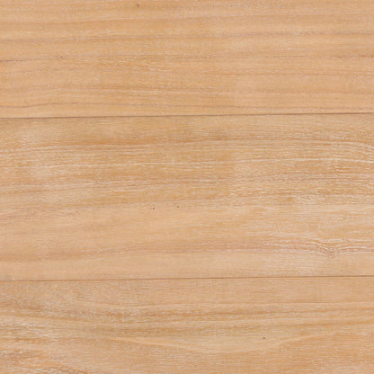 Light Natural Mindi Wood Table 94.5 in Wide