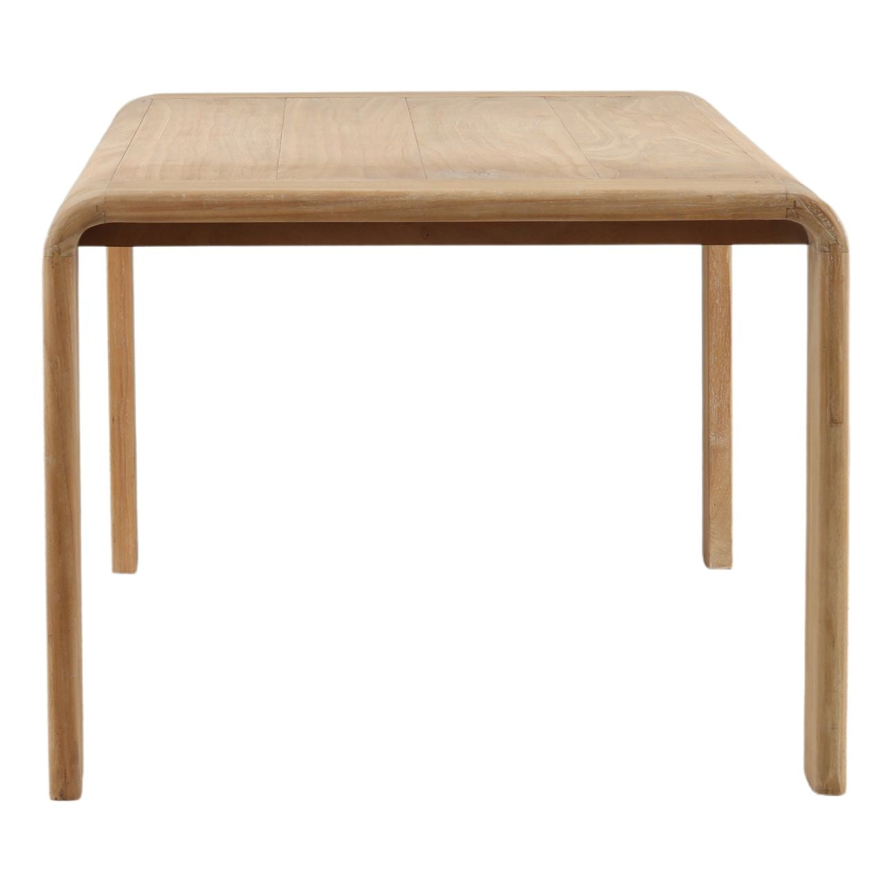 Light Natural Mindi Wood Table 94.5 in Wide