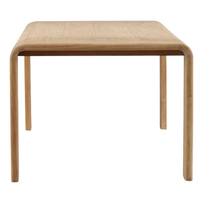 Light Natural Mindi Wood Table 94.5 in Wide