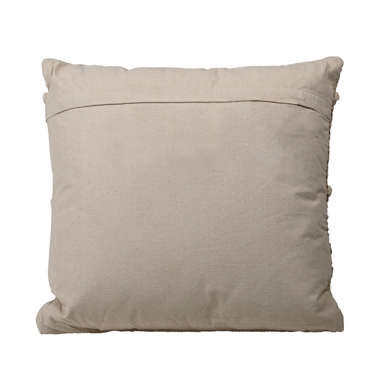 Natural and Ivory Handwoven Jute Pillow 25 in Wide