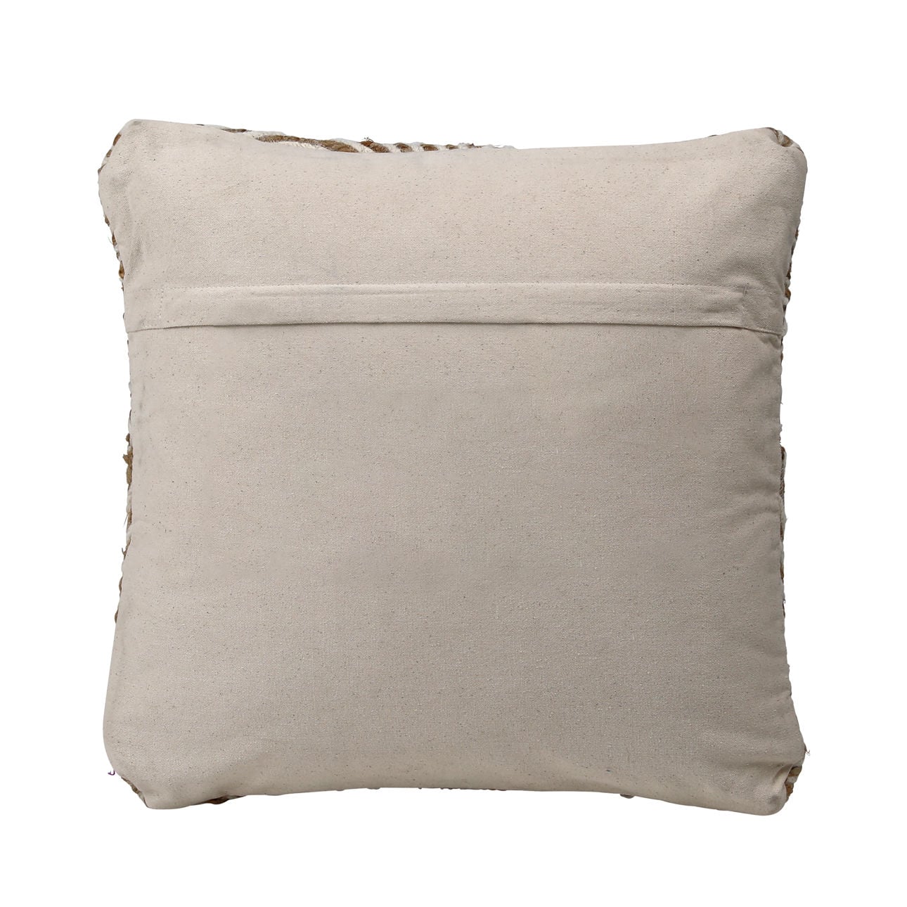 Natural Handwoven Wool and Jute Pillow 20 in Wide