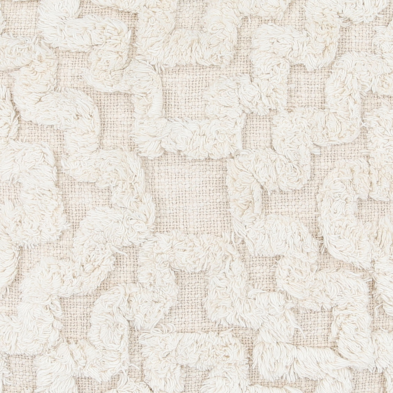 Natural Handwoven Cotton Pillow 20 in Wide