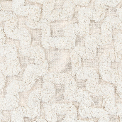 Natural Handwoven Cotton Pillow 20 in Wide