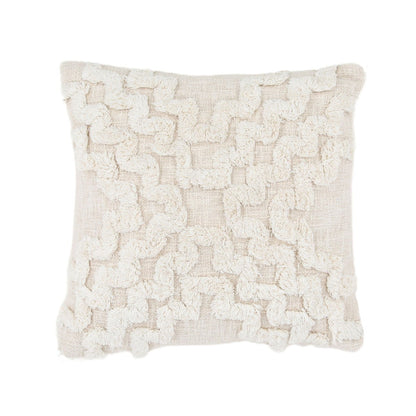 Natural Handwoven Cotton Pillow 20 in Wide