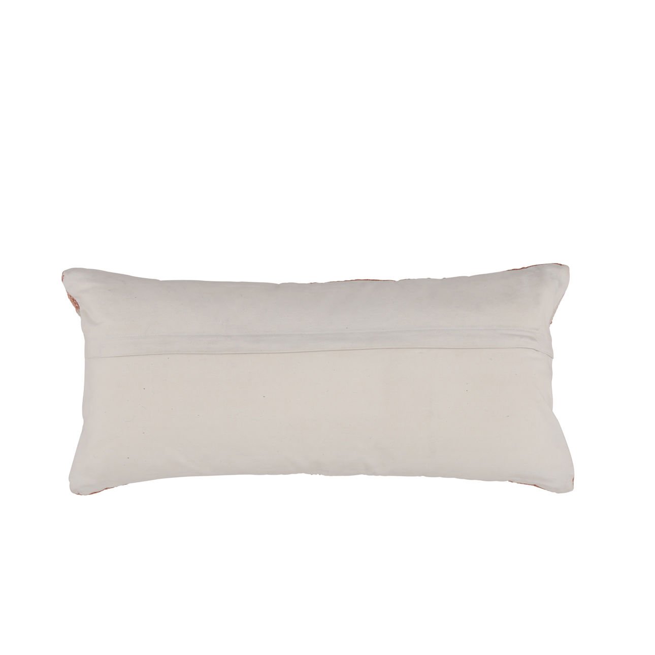 Terracotta Handwoven PET Yarn Pillow 14 in Wide