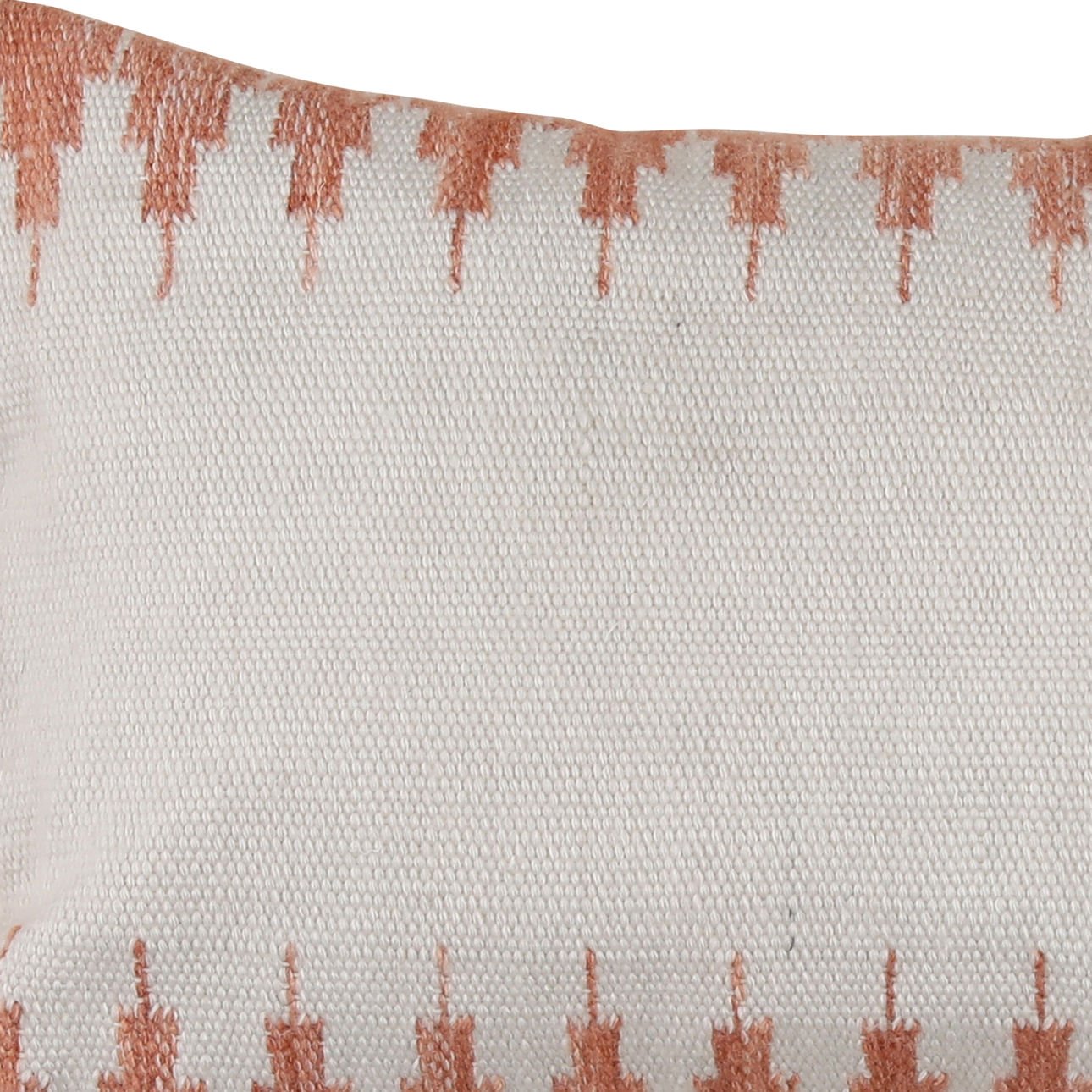 Terracotta Handwoven PET Yarn Pillow 14 in Wide
