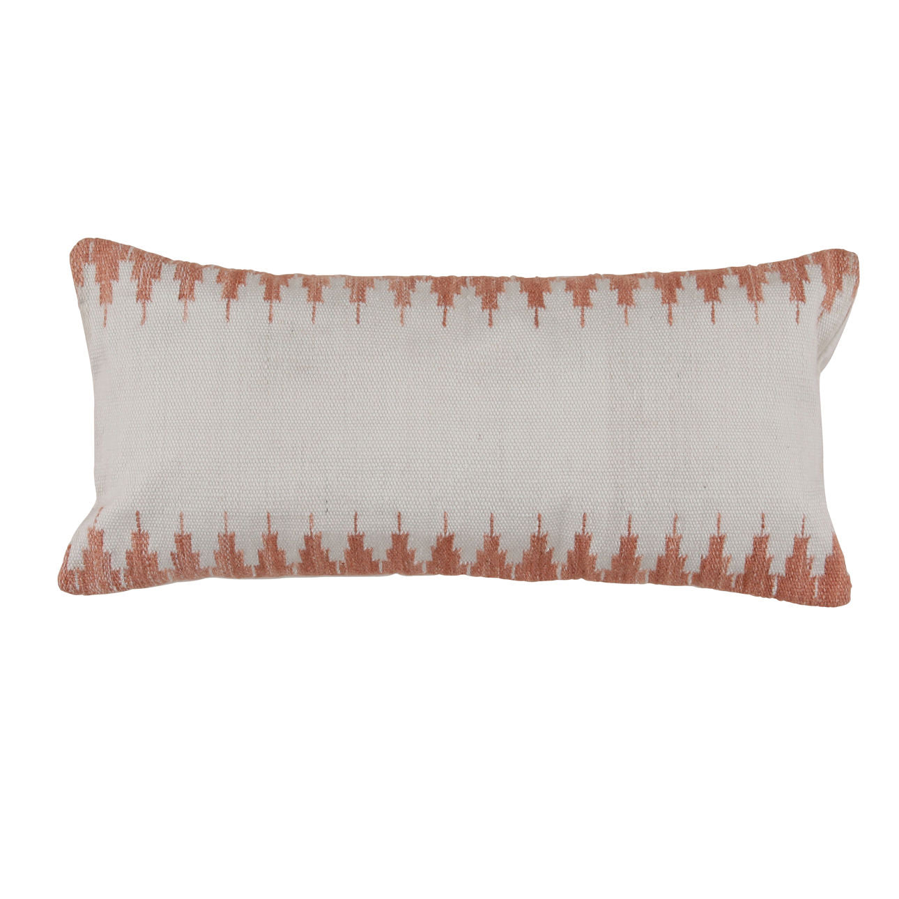 Terracotta Handwoven PET Yarn Pillow 14 in Wide