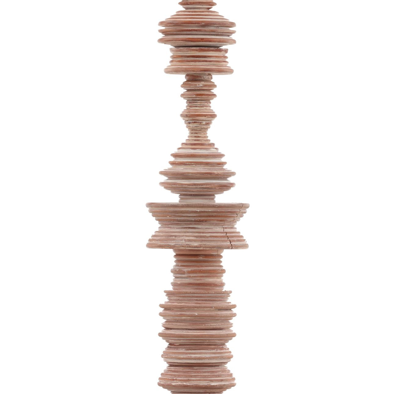 Brown Mahogany Wood Sculpture 7.5 in Wide