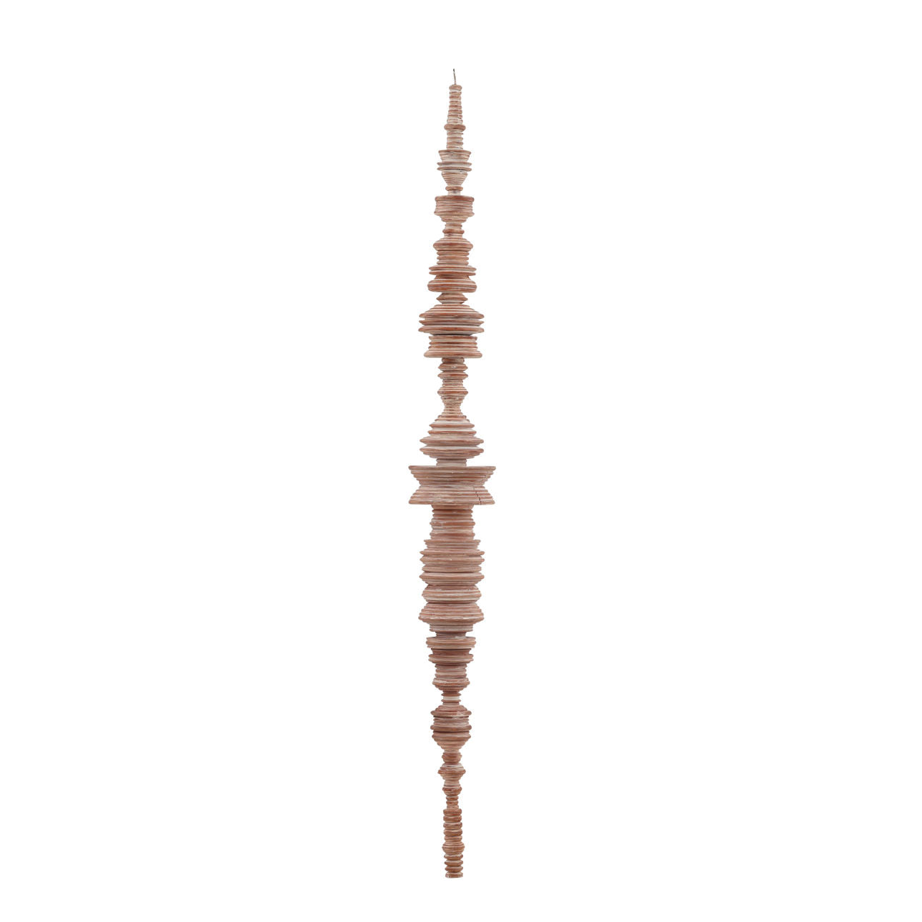 Brown Mahogany Wood Sculpture 7.5 in Wide