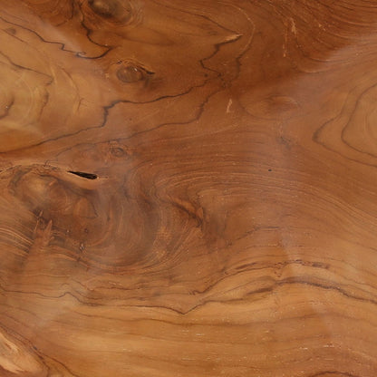 Natural Teak Wood Bowl 13 in Wide