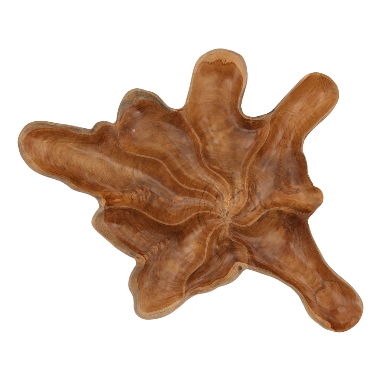 Natural Teak Wood Tray 31 in Wide