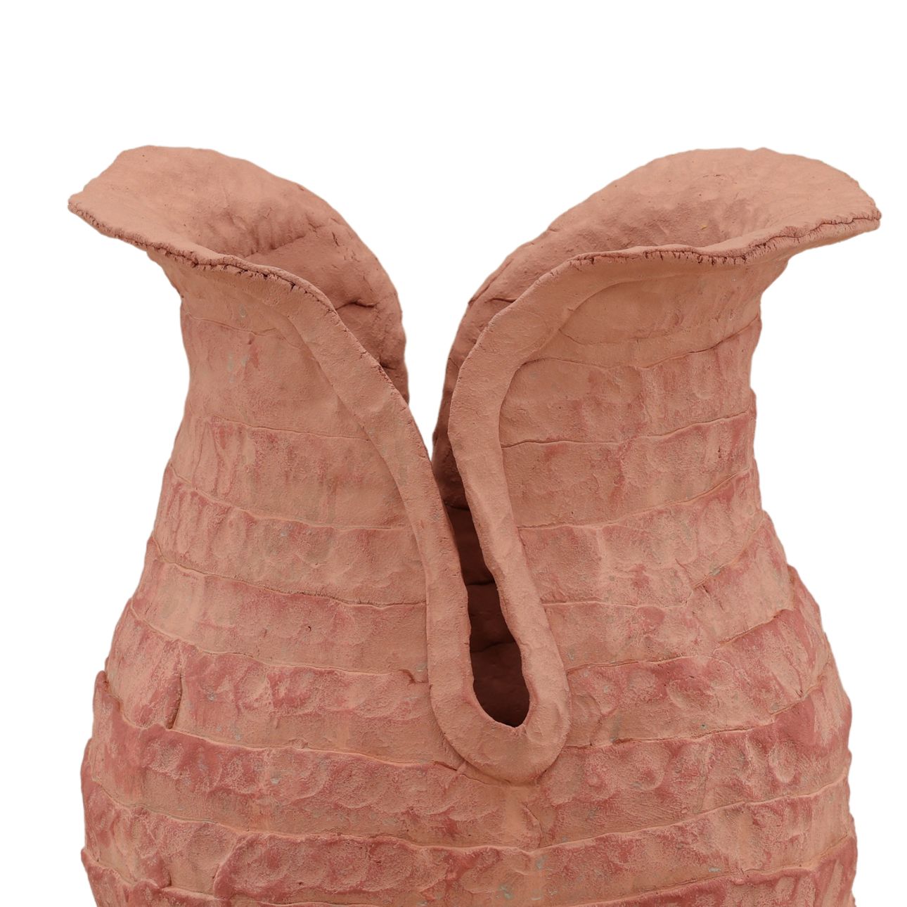 Rose Terracotta Vase 12 in Wide