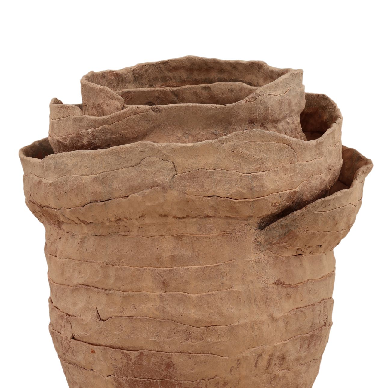 Natural Terracotta Vase 14.5 in Wide