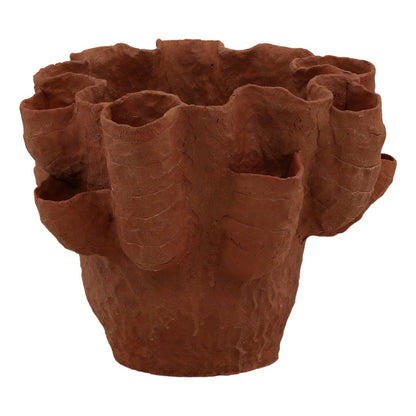Natural Terracotta Vase 16 in Wide