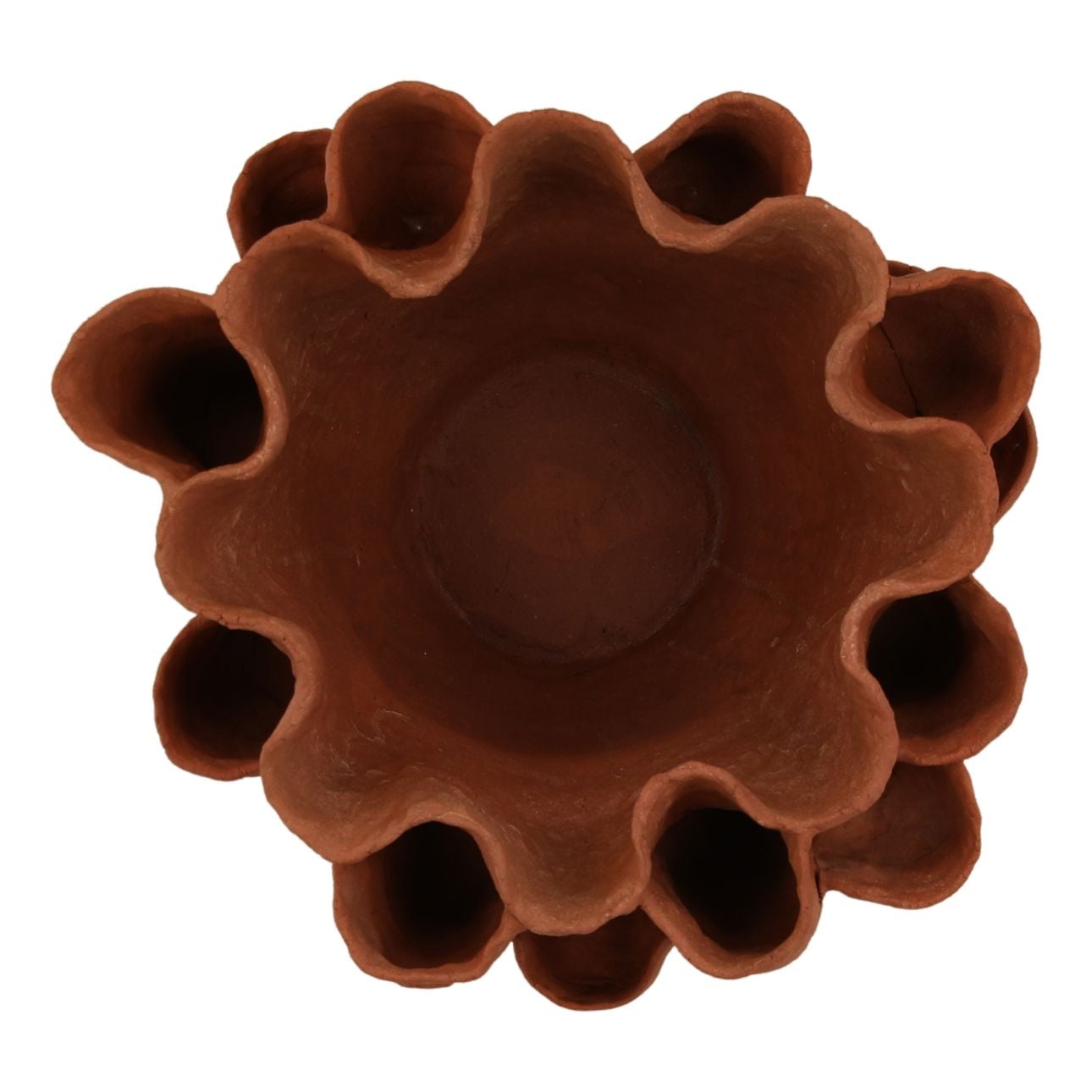Natural Terracotta Vase 16 in Wide