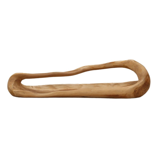 Natural Teak Wood Tray 33 in Wide